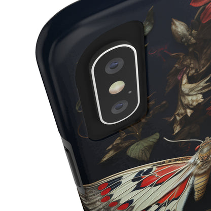 Deadhead Moth Gothic Floral Aesthetic Dark Academia iPhone Case | Embrace Mysterious Elegance