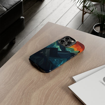 Mountain Abstract Tough Case | Embrace Nature's Beauty with a Durable Phone Case