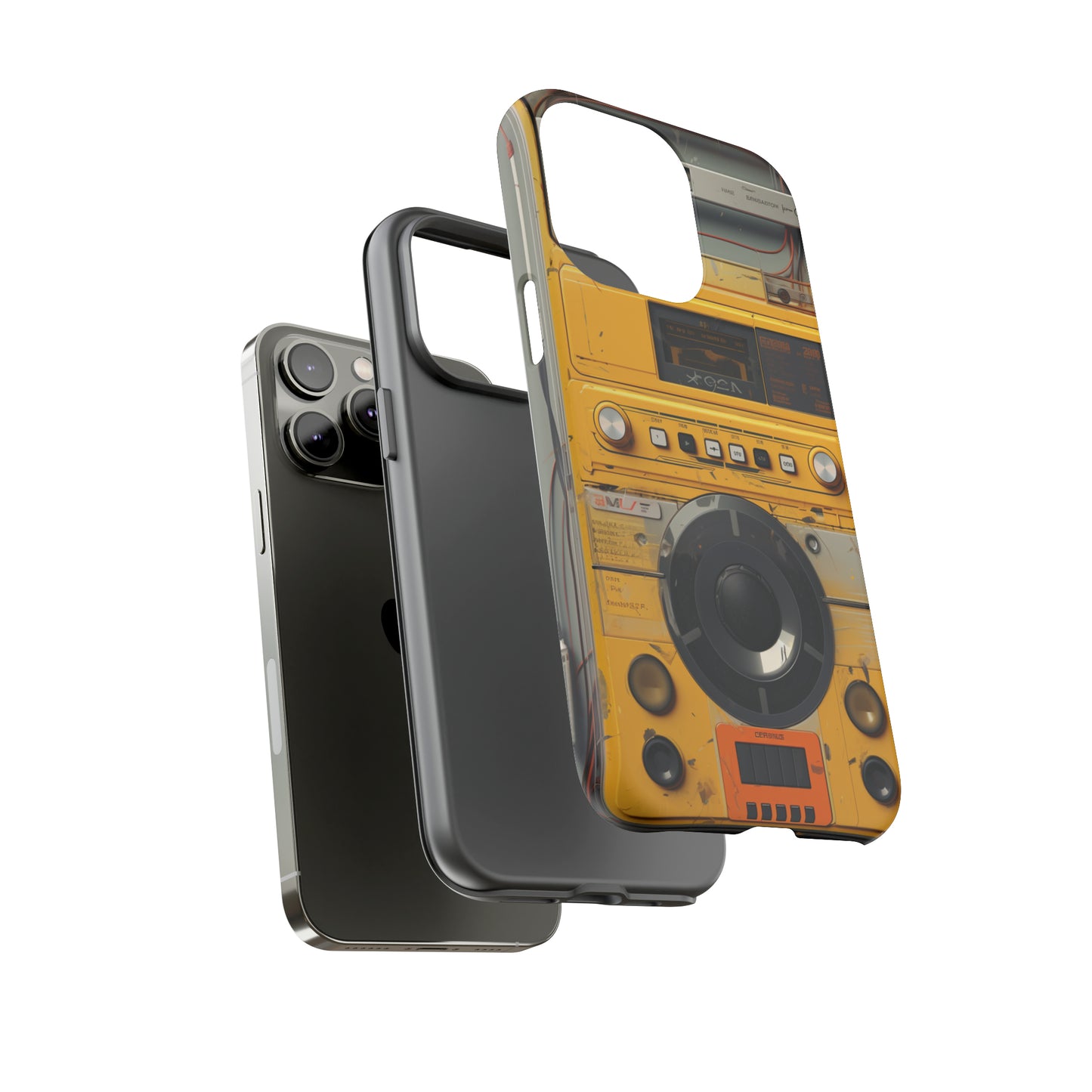 Cyberpunk Techno Gadget Walkman: Premium Phone Tough Case for iPhone, Samsung Galaxy, and Google Pixel