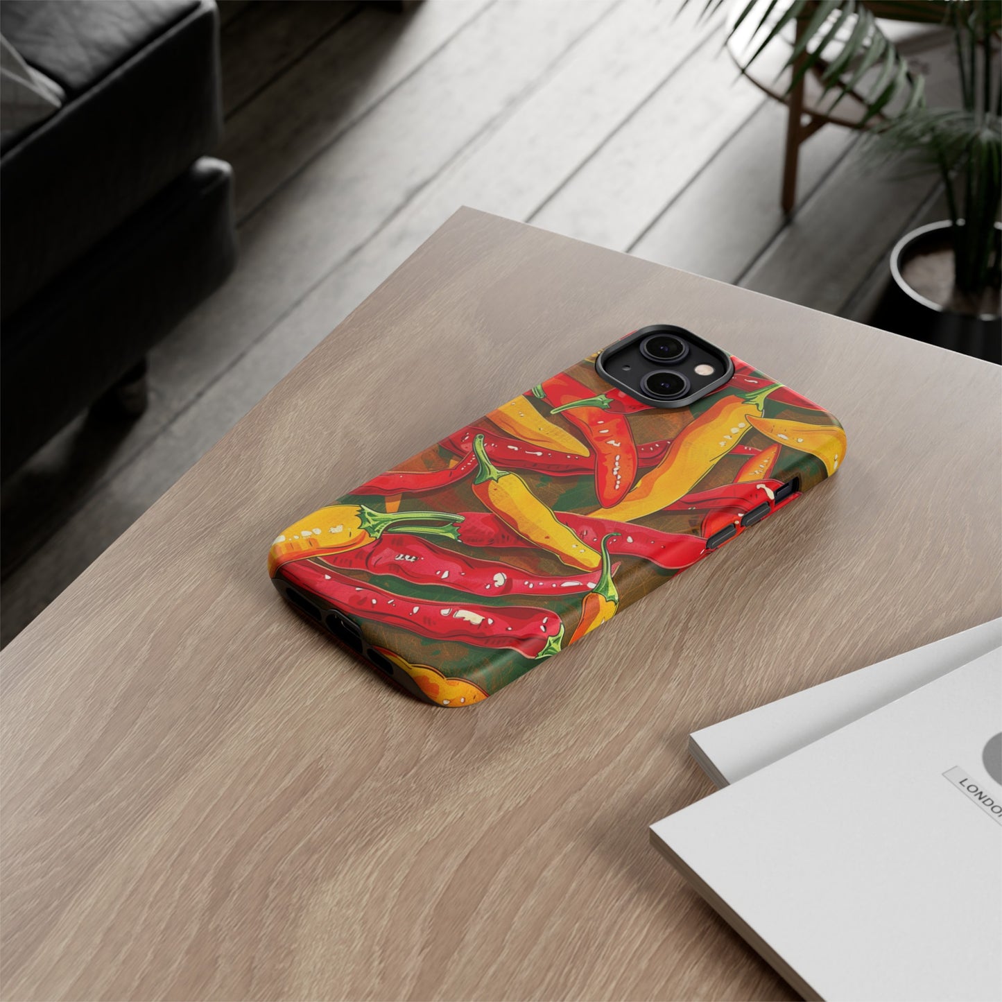 Yellow and Red Chili Peppers Phone Case