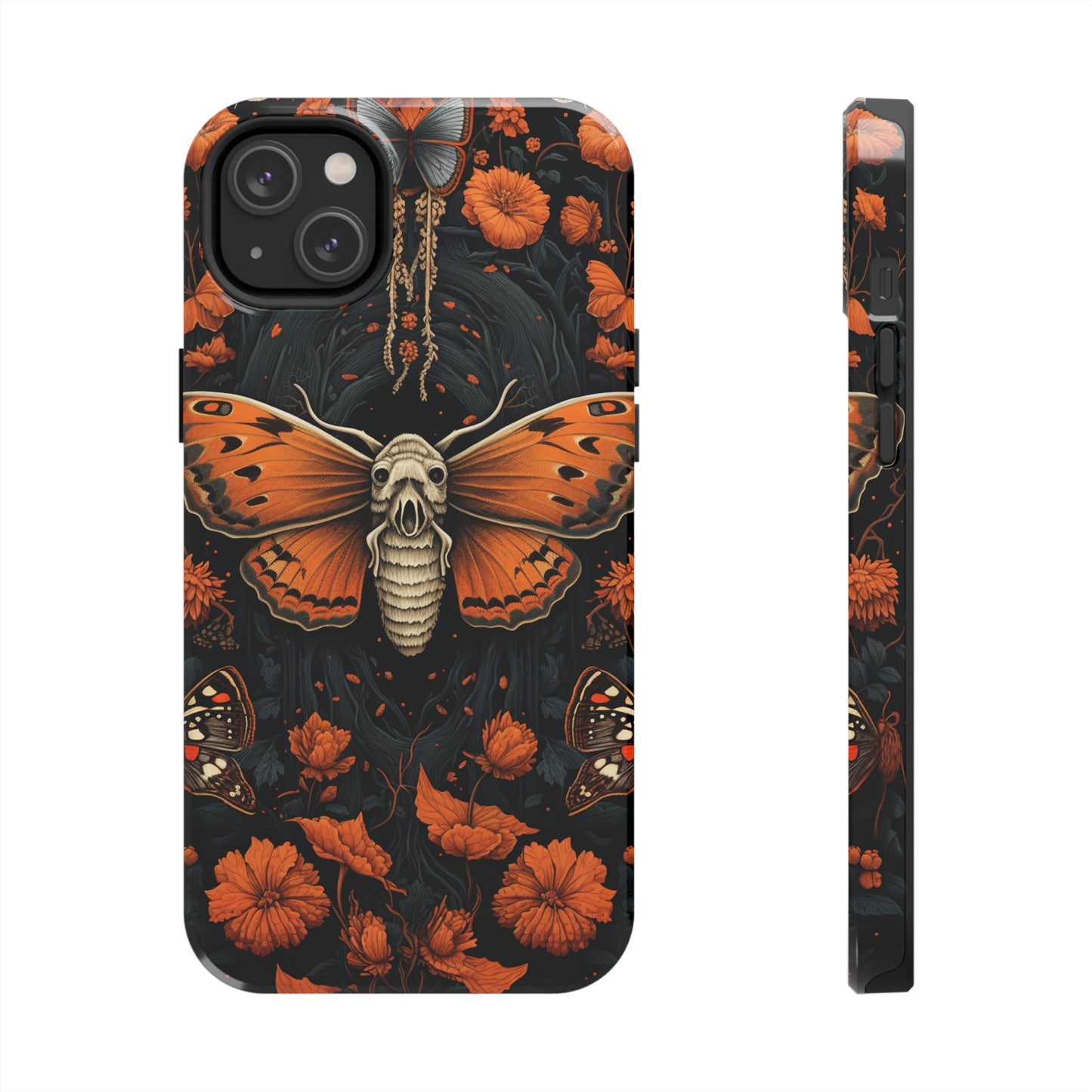 Eerie Elegance: Halloween Goth Moth Apple Phone Case | Dark Enchantment iPhone Case