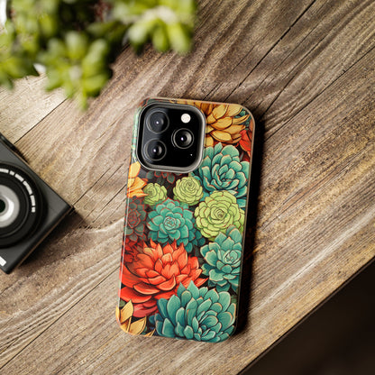 Succulent Desert Cactus Floral iPhone Case | Embrace the Beauty of Arid Elegance