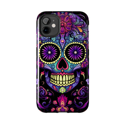 Sugar Skull iPhone Case | Dia de los Muertos Tough Case for iPhone 11, 12, 13