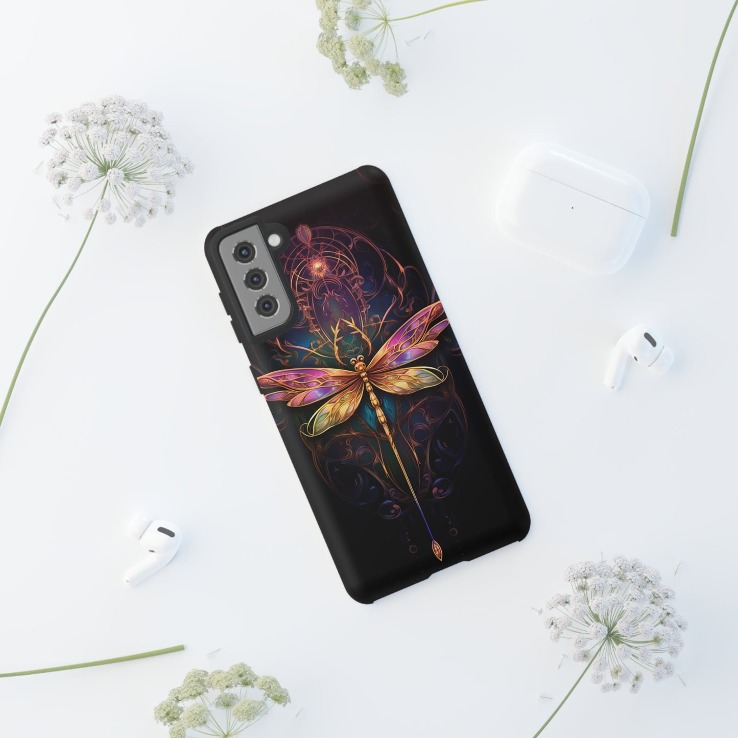 Art Nouveau Dragonfly - A Timeless Symbol of Elegance for Google Pixel, iPhone, and Samsung Cases