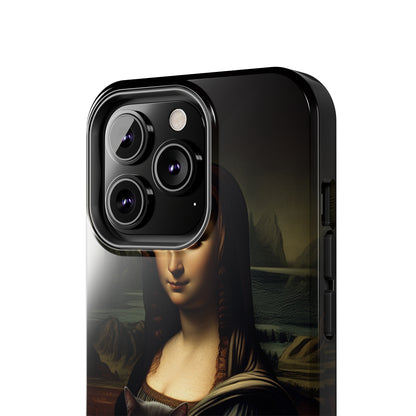 Mona Lisa with Cat iPhone Case | Art Phone Cases