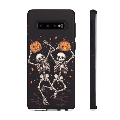 Dancing Skeletons with Jack-o'-Lanterns Phone Cover