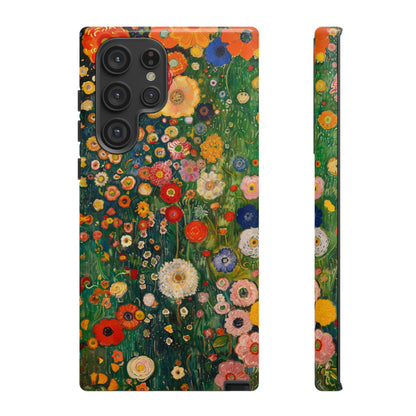 Gustav Klimt Style Flower Garden Painting Phone Case