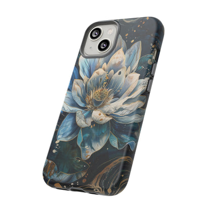 Zen Stained Glass Lotus Floral Design Phone Case