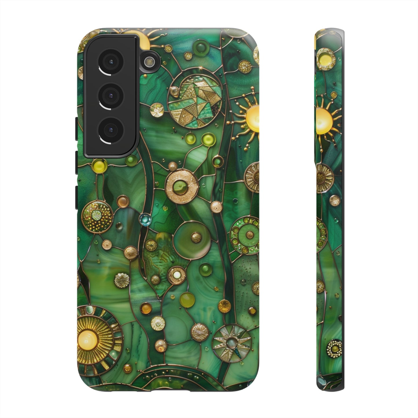 Green Celestial Stained Glass Mosaic Phone Case