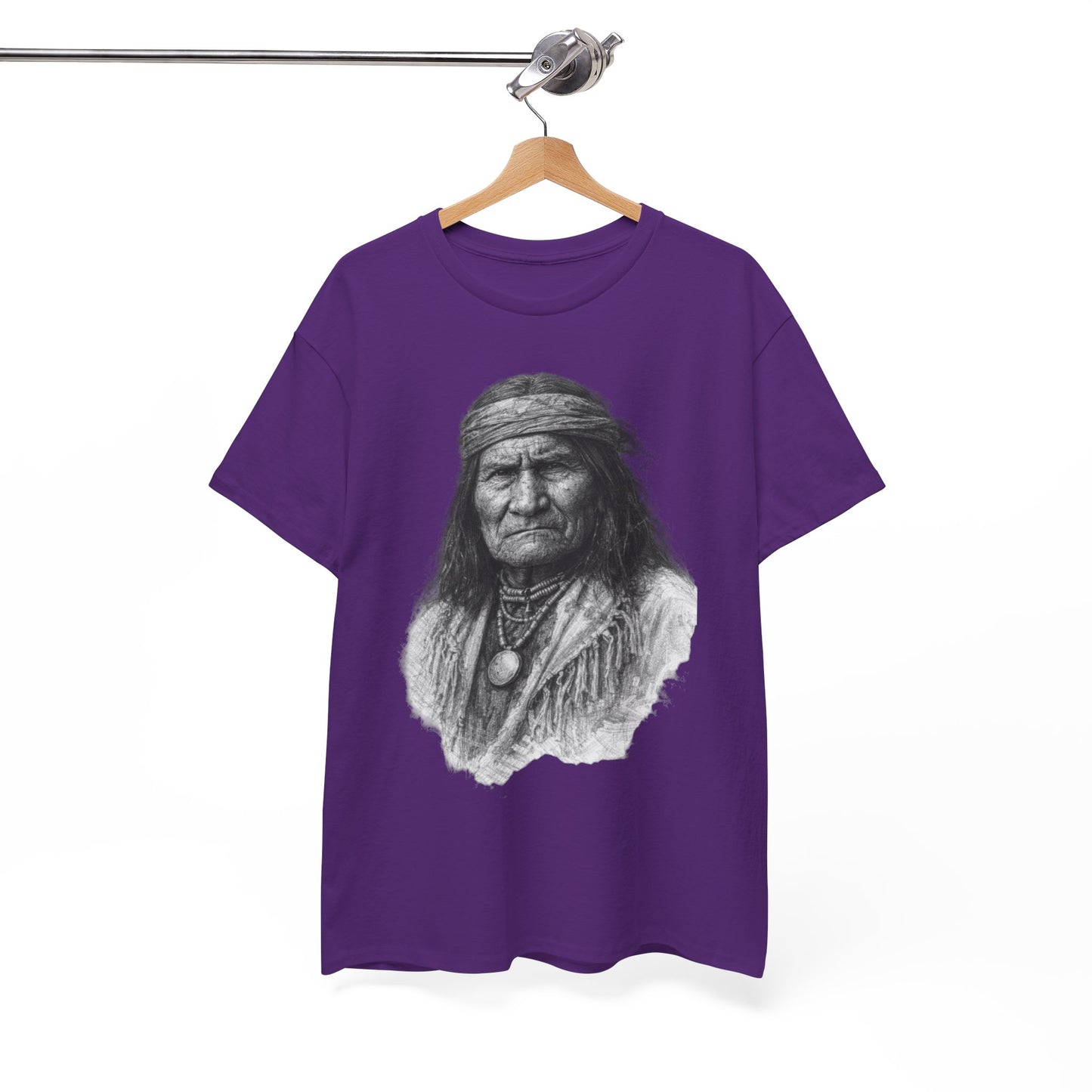 Geronimo Warrior Spirit Freedom T Shirt Native Strength Art Tee