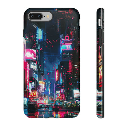 Cyberpunk Tokyo Cityscape Phone Case