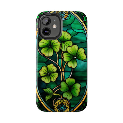 Lucky Charm: Four-Leaf Clover Phone Case | Symbol of Fortune for iPhone Models 11 through 14 Pro Max