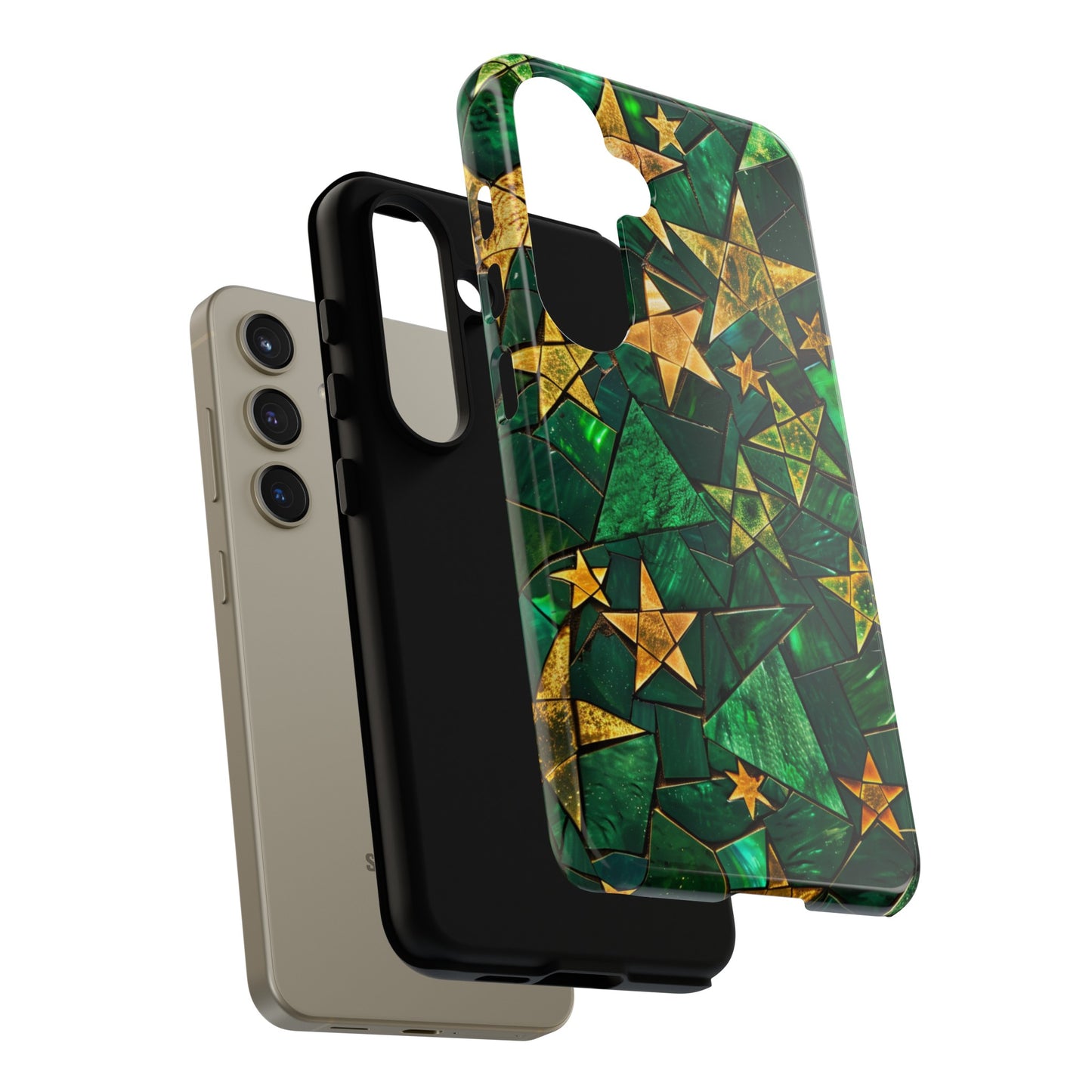 Green Celestial Stained Glass Mosaic Phone Case