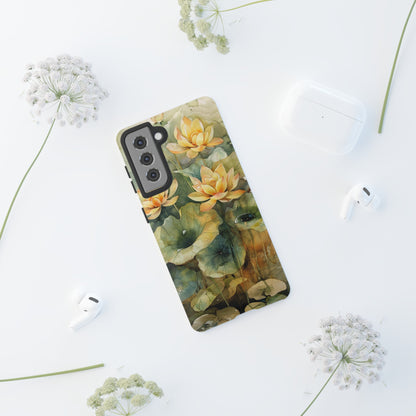 Zen Lotus Watercolor Painting iPhone 15 Case