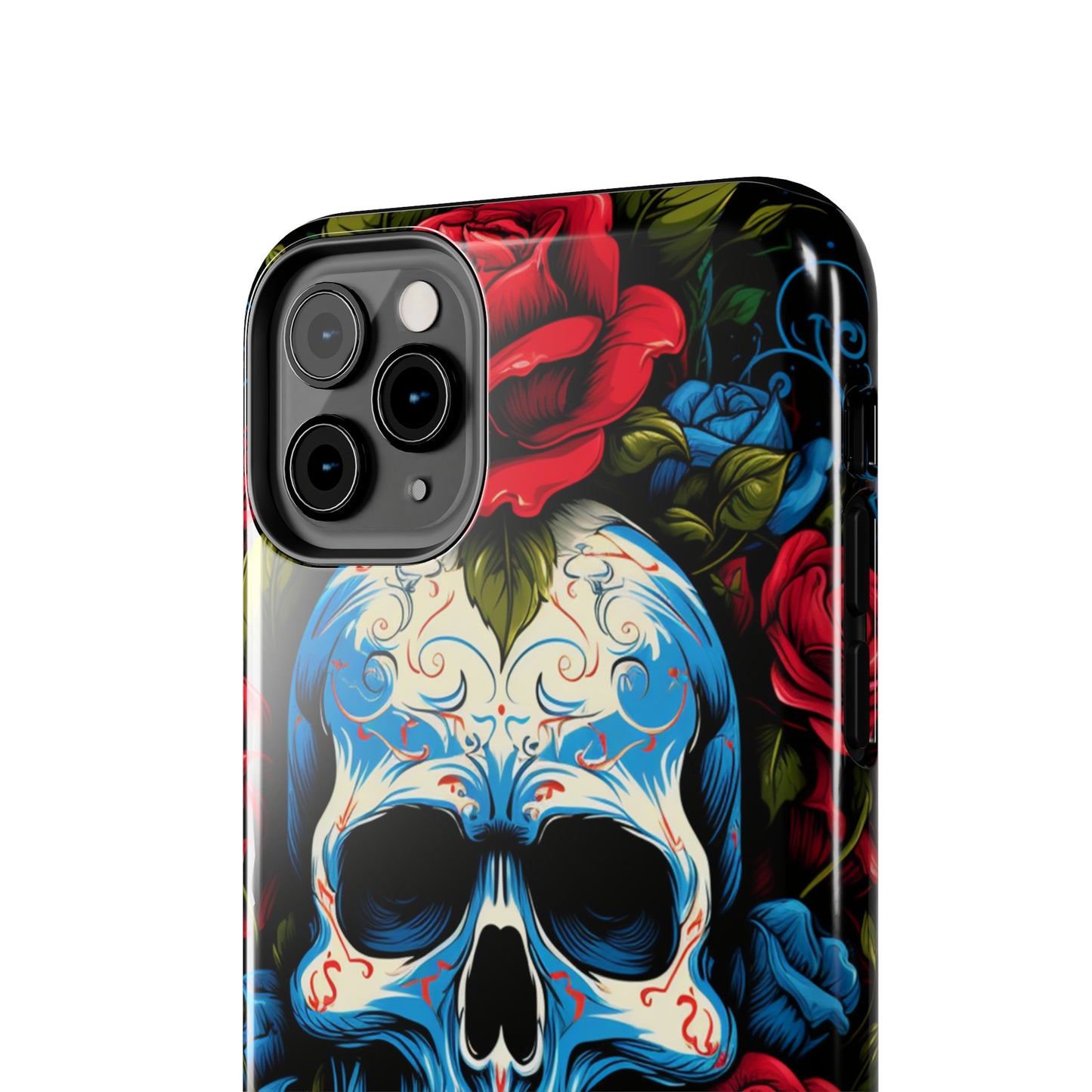 Skull and Roses iPhone Case | Edgy Elegance and Timeless Beauty