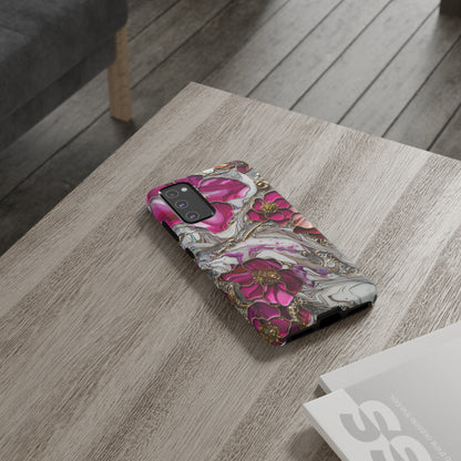 Stained Glass Magenta Floral Paisley Explosion Phone Case