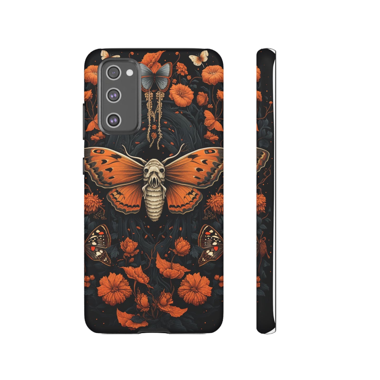 Eerie Elegance Halloween Goth Moth Phone Cover