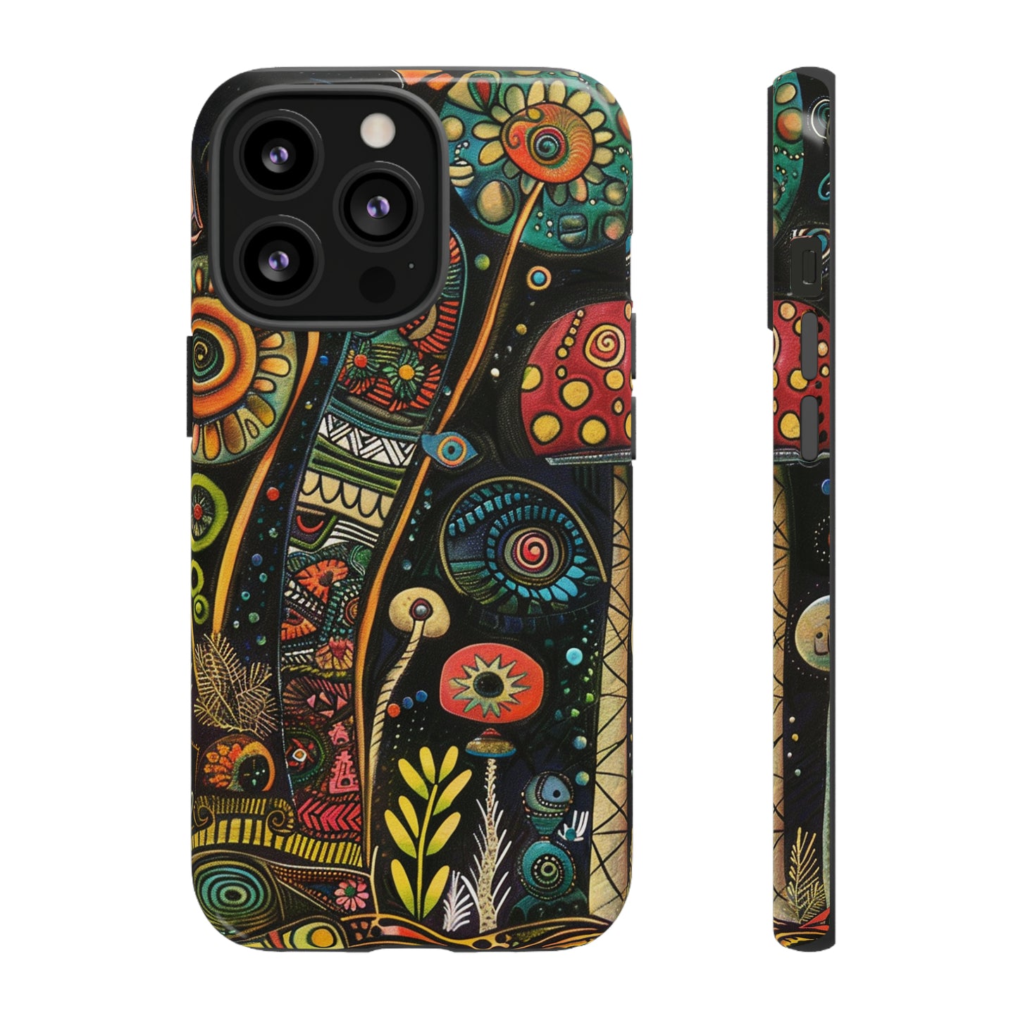 Retro 1960s Psychedelic Flowers Phone Case