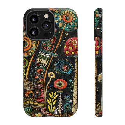 Retro 1960s Psychedelic Flowers Phone Case