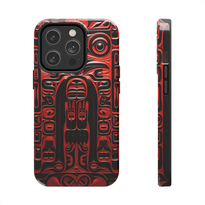 Raven Totems: Northwest Native American Carving | Heritage iPhone Case