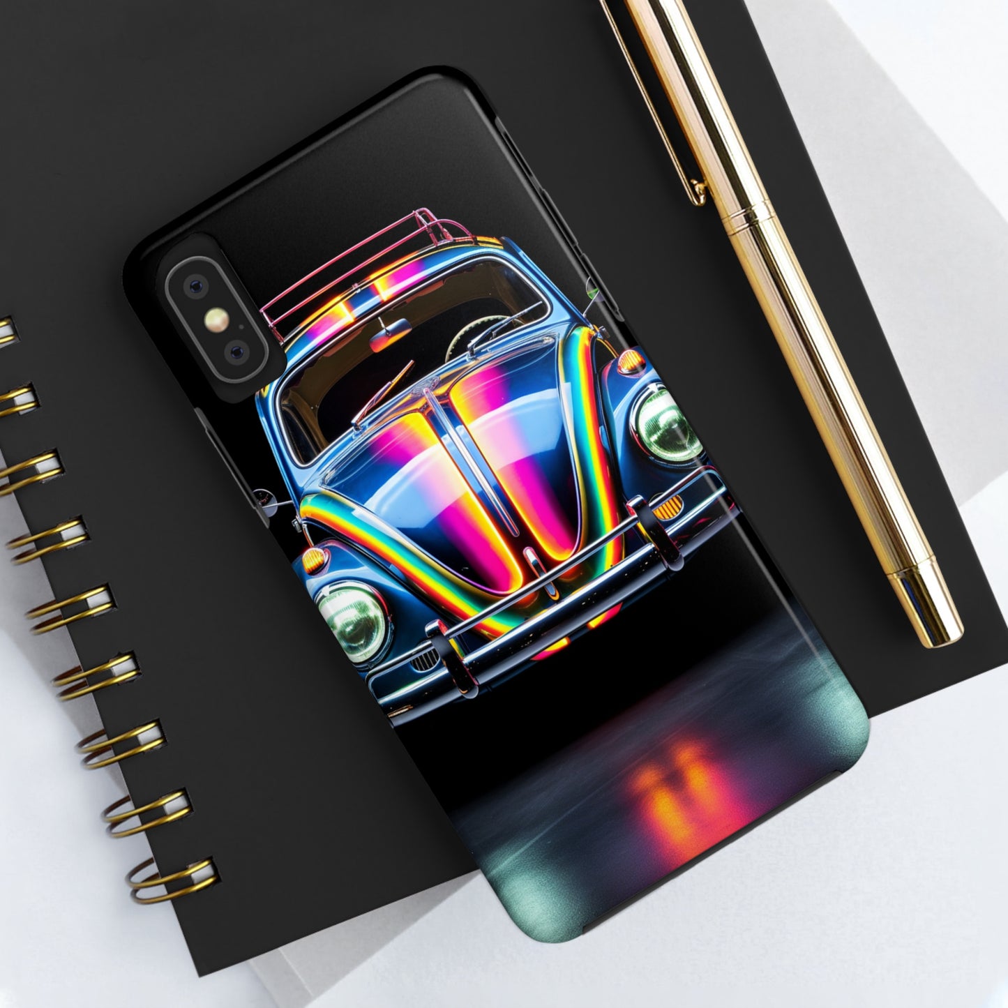 iPhone Case | Colorful Journeys: Psychedelic VW Bug iPhone Tough Case