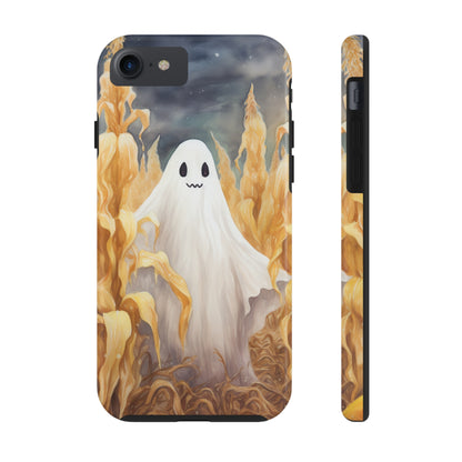 Ghost of Halloween Fall Pumpkins iPhone Case | Embrace the Spooky Autumn Vibes