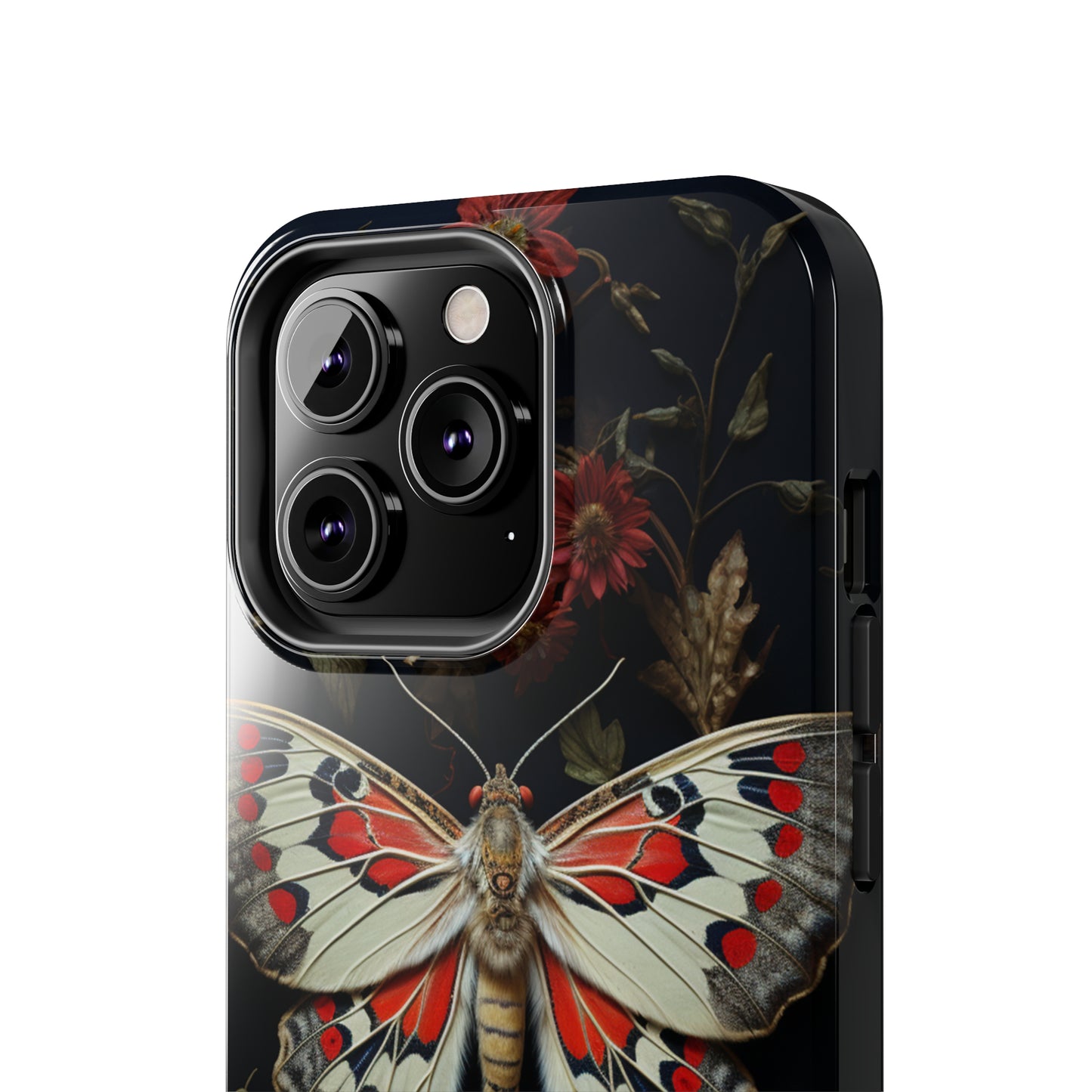 Deadhead Moth Gothic Floral Aesthetic Dark Academia iPhone Case | Embrace Mysterious Elegance