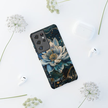 Zen Stained Glass Lotus Floral Design Phone Case