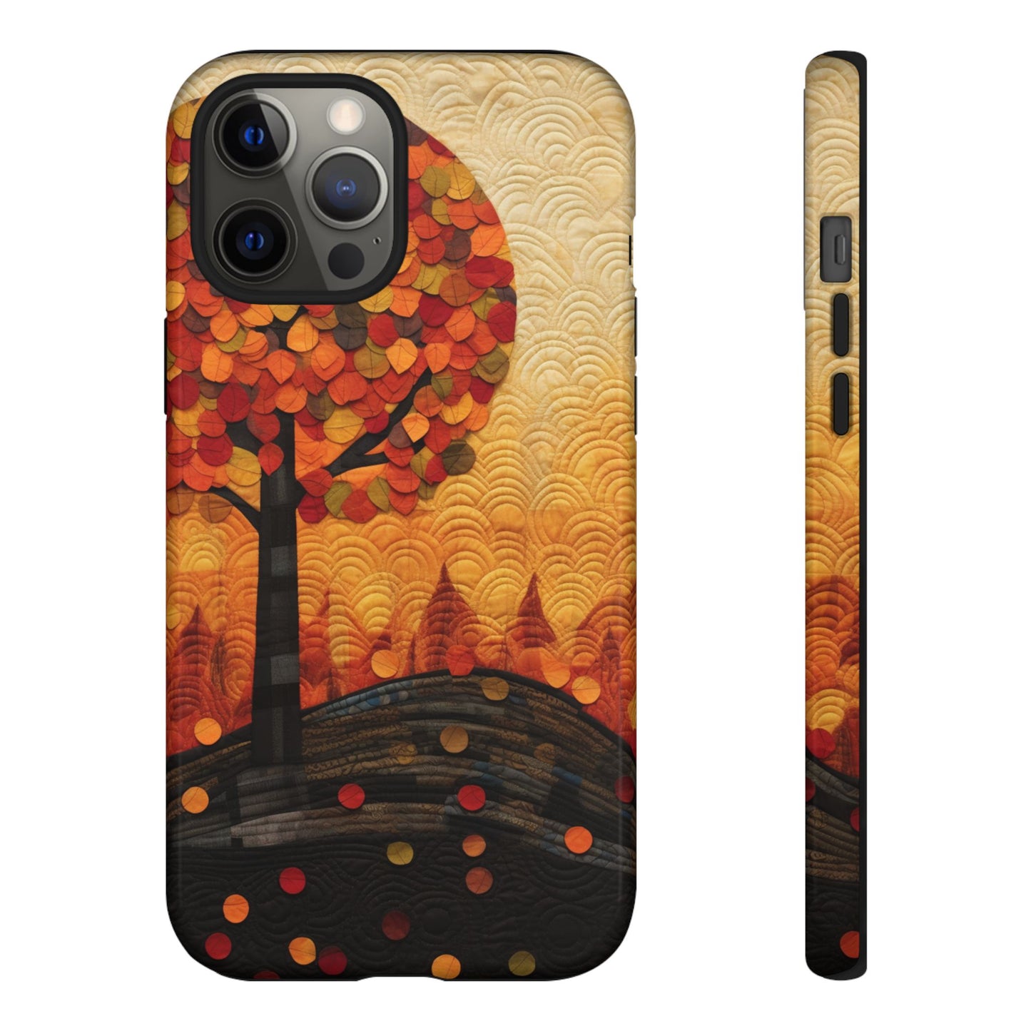 Autumn iPhone Case, Forest Embroidered Style Phone Case