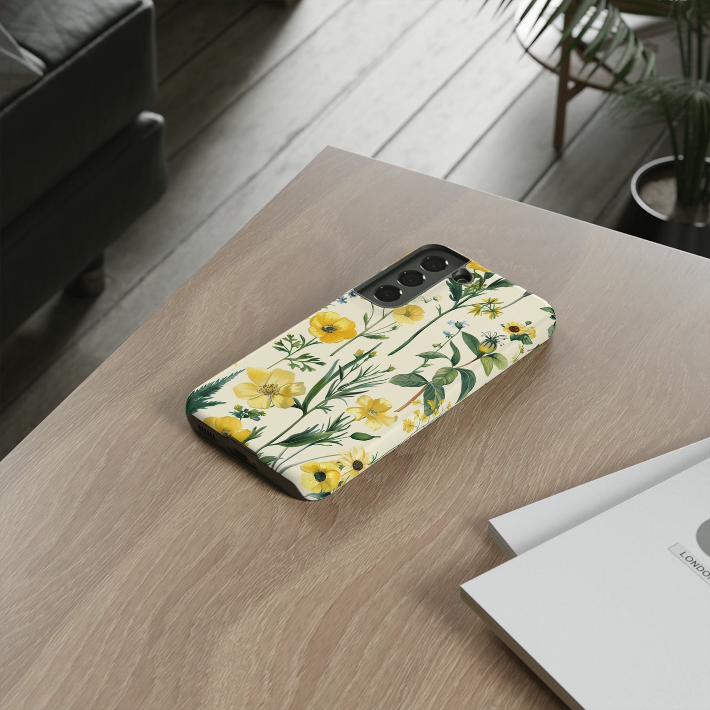 Floral Sage Yellow Wildflower Phone Case