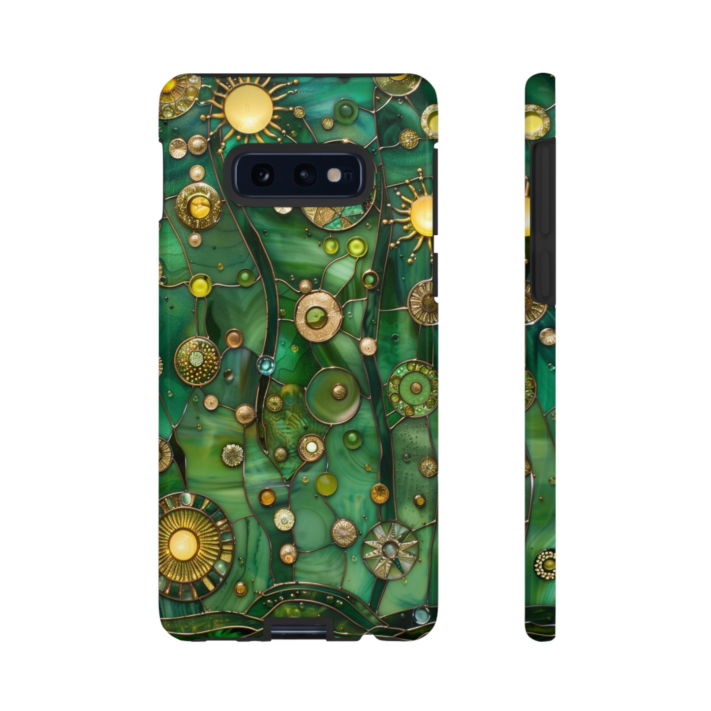 Green Celestial Stained Glass Mosaic Phone Case