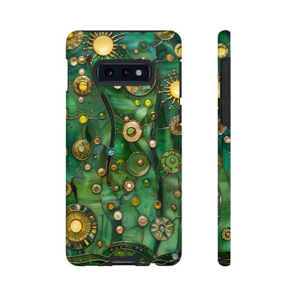 Green Celestial Stained Glass Mosaic Phone Case