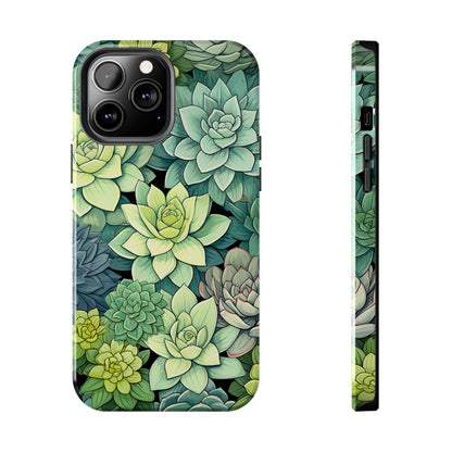 Succulent Desert Cactus Floral iPhone Case | Embrace the Beauty of Arid Elegance