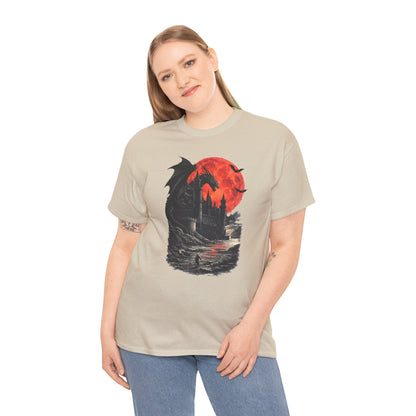 gothic dragon fantasy graphic tee