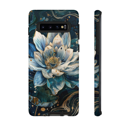 Zen Stained Glass Lotus Floral Design Phone Case