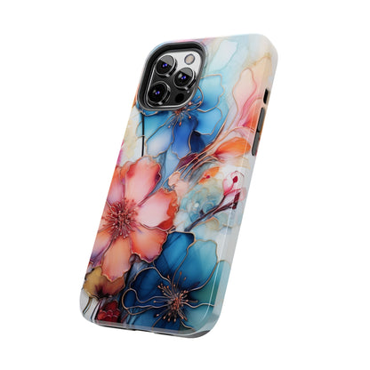 Marbled Watercolor iPhone Case | Embrace the Mesmerizing Multicolor Art