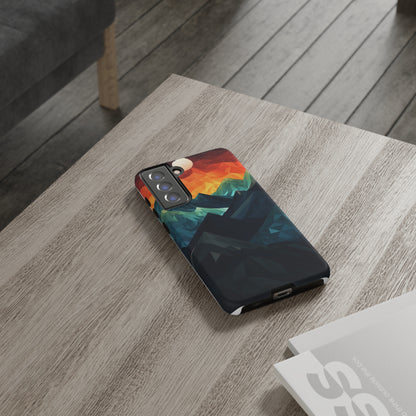 Mountain Abstract Tough Case | Embrace Nature's Beauty with a Durable Phone Case