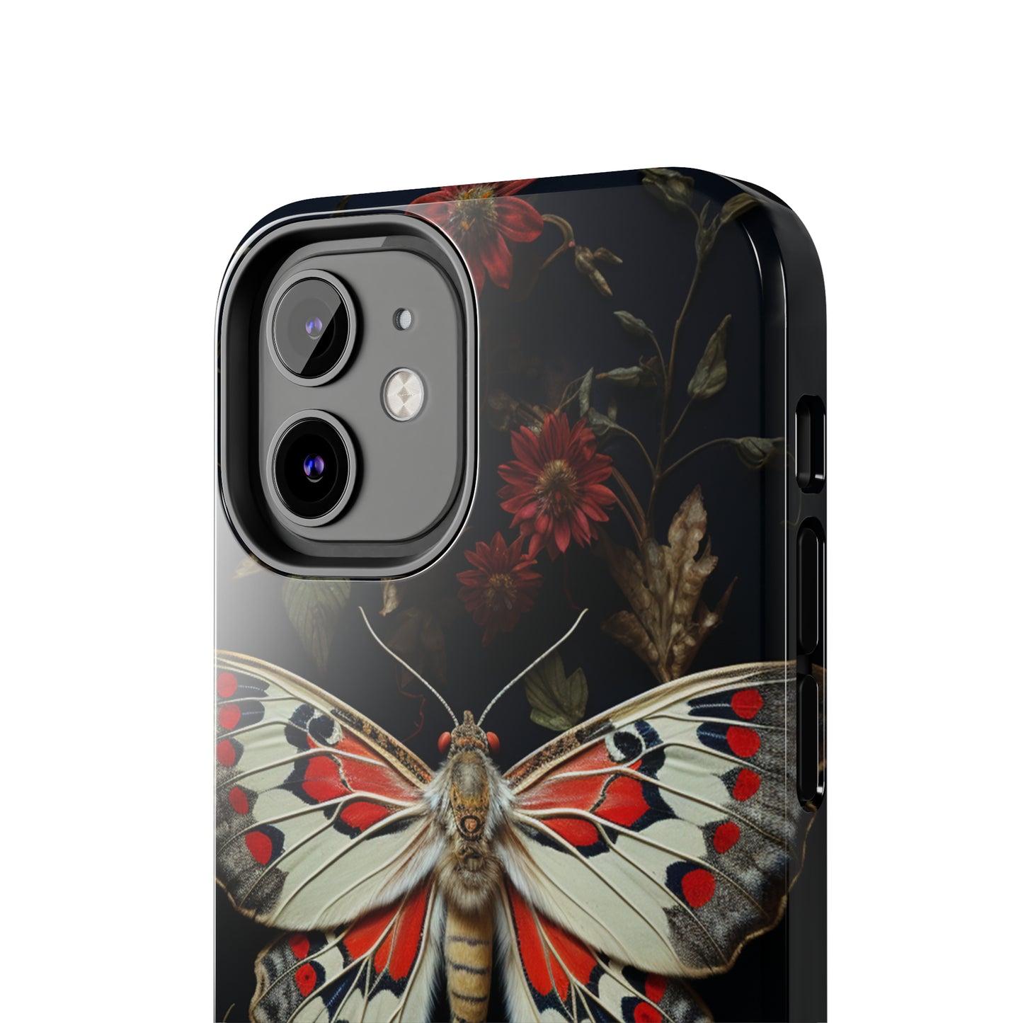 Deadhead Moth Gothic Floral Aesthetic Dark Academia iPhone Case | Embrace Mysterious Elegance