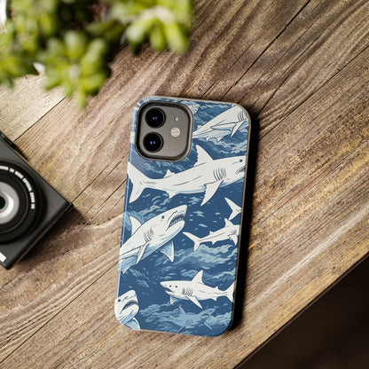 Shark Design: Dive into the Depths with an Aquatic Adventure iPhone Case