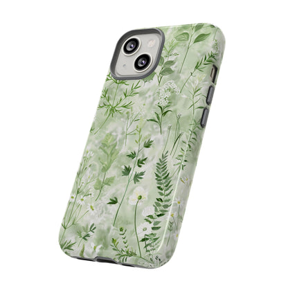 Floral Sage Green Wildflower Phone Case