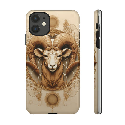 Aries Astrology Stained Glass Phone Case