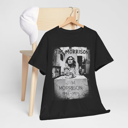 Psychedelic rock poetry shirt with moody vintage poster aesthetic