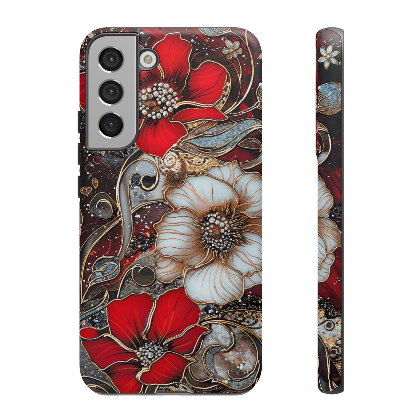 Stained Glass Floral Paisley Explosion Phone Case