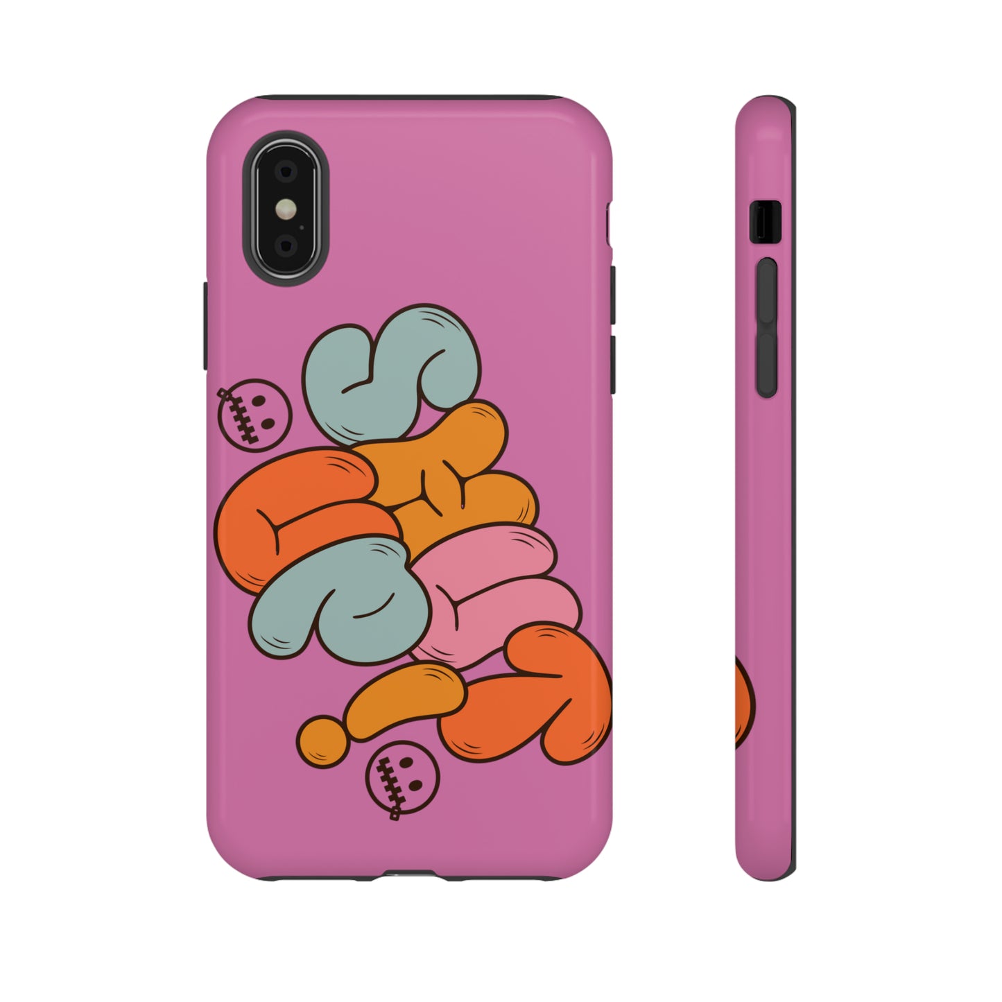Bold retro colors with 'Shut Up' text for iPhone models