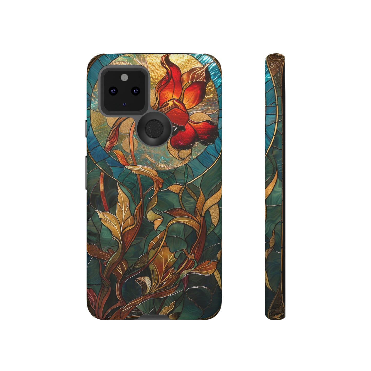 Art Nouveau Floral Full Moon Phone Case