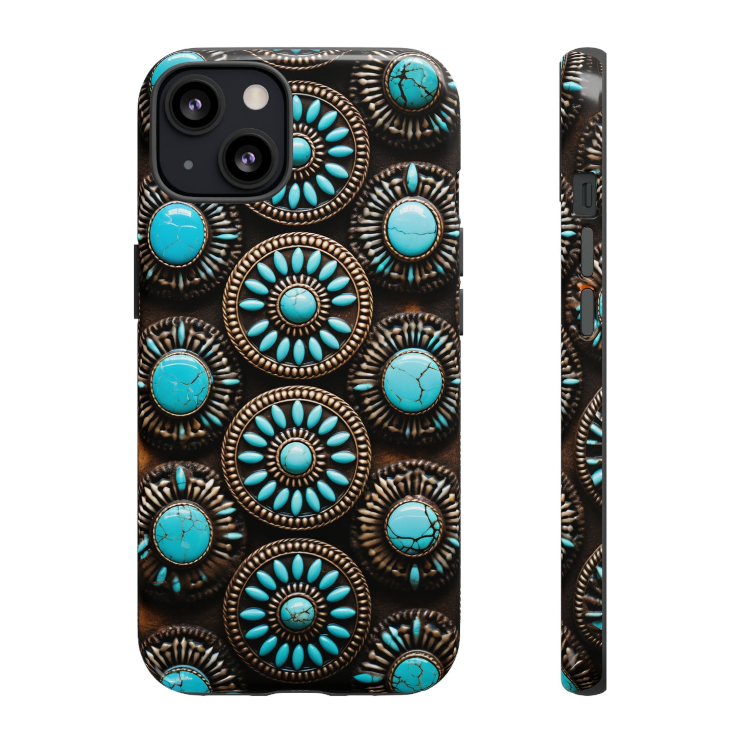 Vintage Navajo Native American Turquoise Concho Phone Case