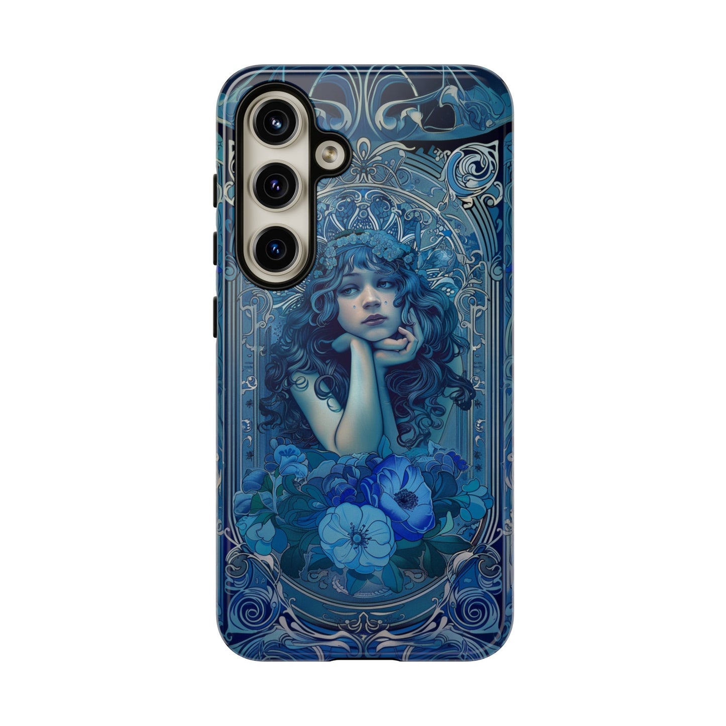 Art Nouveau floral cover for iPhone 12