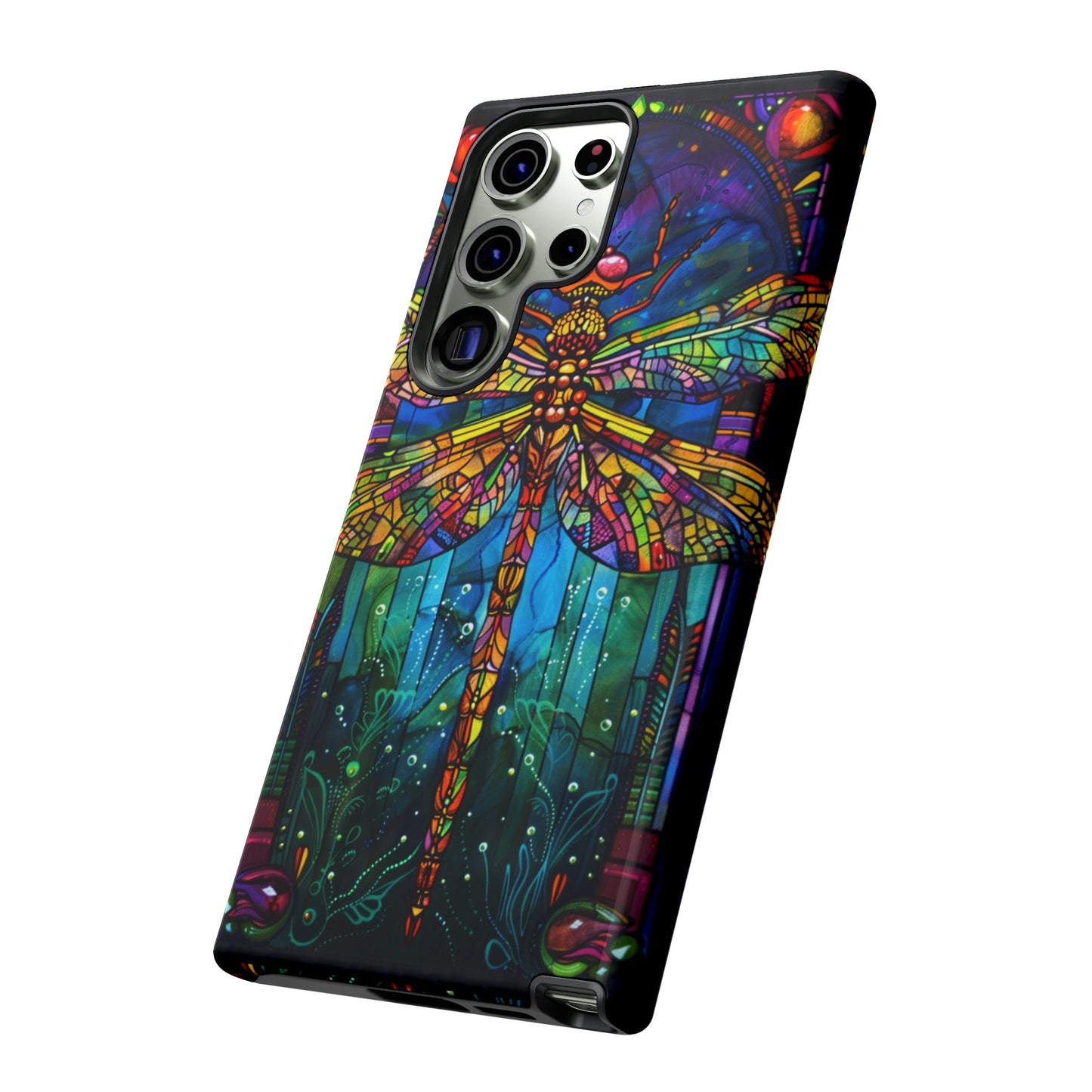 Art Deco Stained Glass Dragonfly Phone Cover