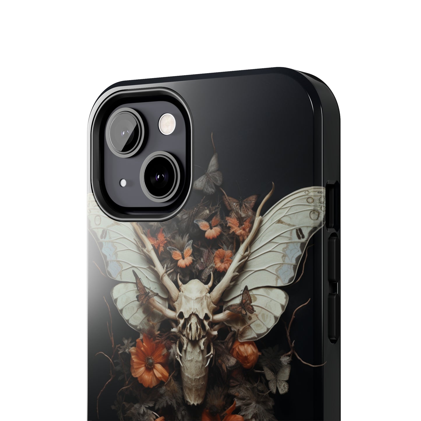 Deadhead Moth Gothic Dark Academia iPhone Case | Spooky Skull Mysterious Elegance