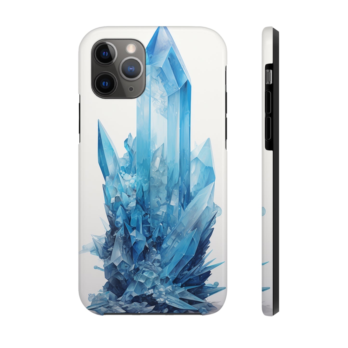 Healing Blue Crystal iPhone Case | Embrace Calmness and Serenity in a Stylish Package